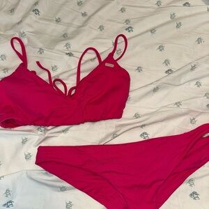 Roxy Pink Bikini Set